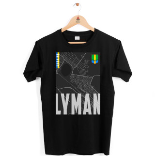 Футболка чорна з патріотичним принтом Арбуз Lyman Ukraine Лиман S - Інтернет-магазин спільних покупок ToGether