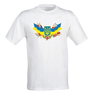 Футболка з українською національною символікою Арбуз 2 L Білий - Інтернет-магазин спільних покупок ToGether