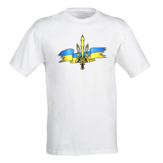 Футболка з українською національною символікою Арбуз Герб та Прапор XS Білий - Інтернет-магазин спільних покупок ToGether