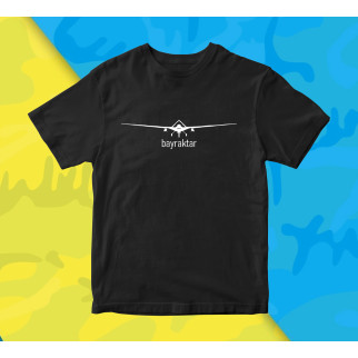 Чоловічі футболки з принтом Байрактор Bayraktar чорний L - Інтернет-магазин спільних покупок ToGether