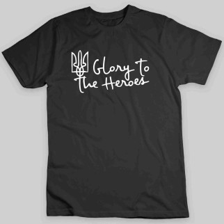 Футболка Арбуз чорна з принтом Glory to the Heroes XL - Інтернет-магазин спільних покупок ToGether