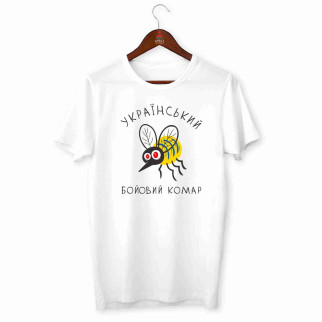 Футболка чоловіча біла з принтом Український бойовий комар Push IT L - Інтернет-магазин спільних покупок ToGether