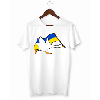Футболка з принтом Арбуз Гусь із прапором України XS - Інтернет-магазин спільних покупок ToGether