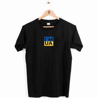 Футболка чорна із патріотичним принтом Арбуз I'M UA Push IT XL - Інтернет-магазин спільних покупок ToGether