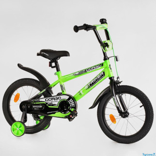 Велосипед двоколісний дитячий Corso Striker EX-16 дюймів (4-6 років), ЦЕНА тільки на САЛАТИВИЙ - Інтернет-магазин спільних покупок ToGether