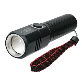 Ліхтарик тактичний світлодіодний акумуляторний Rablex RB262-300000W zoom Чорний - Інтернет-магазин спільних покупок ToGether
