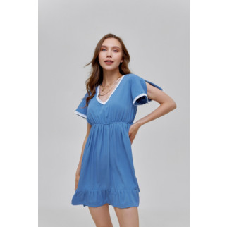 Плаття VOLGINA штапельне на кожен день XS синє (68967567) 001010XS - Інтернет-магазин спільних покупок ToGether