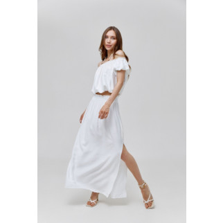 Комплект блузка та спідниця VOLGINA S білий (68983379) 005018S - Інтернет-магазин спільних покупок ToGether