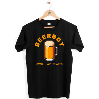 Футболка чорна з принтом Арбуз BeerBoy Will we play XL - Інтернет-магазин спільних покупок ToGether