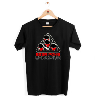 Футболка чорна з принтом Арбуз Beer Pong Champion S - Інтернет-магазин спільних покупок ToGether