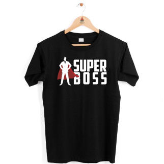 Футболка чорна з принтом Арбуз Super Boss. Супер Босс XS - Інтернет-магазин спільних покупок ToGether