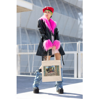 Еко-сумка шоппер з аніме принтом One Piece Ван-Піс Розшукова листівка Usopp Усопп Кавун Бежевий - Інтернет-магазин спільних покупок ToGether