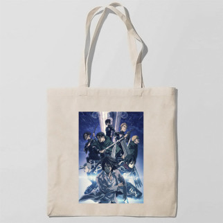 Еко-сумка шоппер з принтом Серіал Вторгнення титанів Shingeki no Kyojin Кавун Бежевий - Інтернет-магазин спільних покупок ToGether
