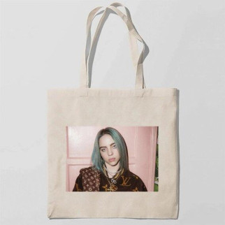 Еко-сумка шоппер з принтом Billie Eilish-Біллі Айліш Арбуз Бежевий - Інтернет-магазин спільних покупок ToGether