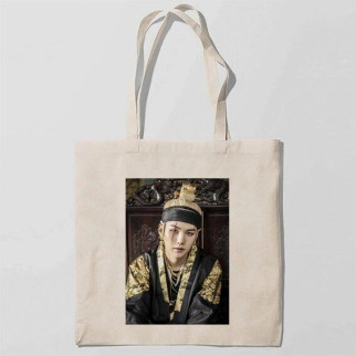 Еко-сумка шоппер з принтом BTS Suga 3 Кавун Бежевий - Інтернет-магазин спільних покупок ToGether