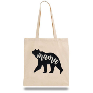 Еко-сумка шоппер з принтом "Mama" Кавун Бежевий - Інтернет-магазин спільних покупок ToGether