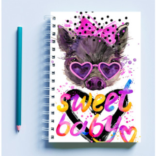 Скетчбук Sketchbook блокнот для малювання з принтом "Sweet baby" А3 Кавун 48 - Інтернет-магазин спільних покупок ToGether