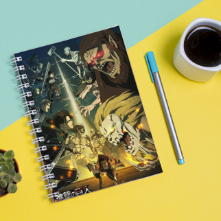 Скетчбук Sketchbook блокнот для малювання з принтом "Attack on Titan - Вторгнення титанів 8" А3 Кавун 48 - Інтернет-магазин спільних покупок ToGether