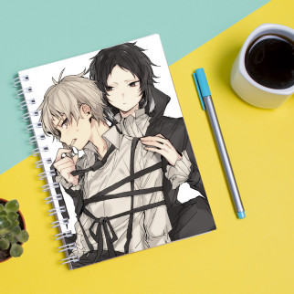 Скетчбук Sketchbook блокнот для малювання з принтом "Bungou Stray Dogs - Бродячі пси 12" А3 Кавун 48 - Інтернет-магазин спільних покупок ToGether