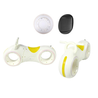 Біговел — велобіг Tilly GS-0020 LED-підсвітка Bluetooth і динаміки White-Yellow - Інтернет-магазин спільних покупок ToGether