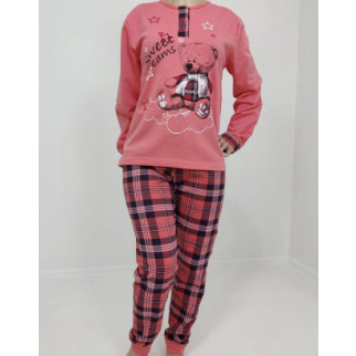 Піжама жіноча начісок Triko Sweet dreams 52 Рожевий (29389007-5) - Інтернет-магазин спільних покупок ToGether