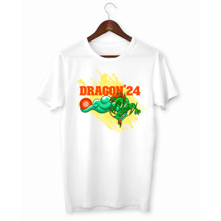 Футболка біла з новорічним принтом "NY Dragons. Новий Рік. Рік дракона 2024" Кавун S ФП011860S - Інтернет-магазин спільних покупок ToGether
