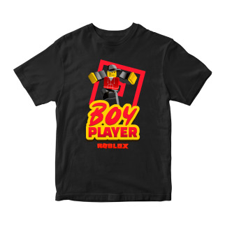Футболка чорна з принтом онлайн гри Roblox "Boy player. Roblox. Роблокс" Кавун ФП011950 - Інтернет-магазин спільних покупок ToGether
