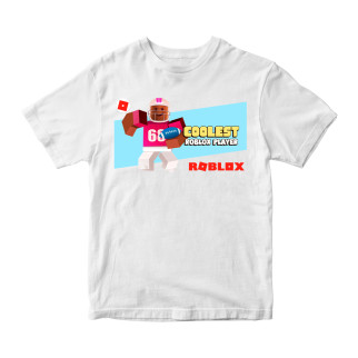 Футболка біла з принтом онлайн гри Roblox "Coolest Roblox player R Роблокс Roblox" Кавун 5-6 років ФП011980 - Інтернет-магазин спільних покупок ToGether