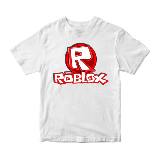 Футболка біла з принтом онлайн гри Roblox "Червоно-білий напис Роблокс Roblox" Кавун 5-6 років ФП011993 - Інтернет-магазин спільних покупок ToGether