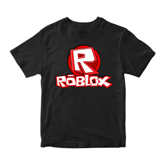 Футболка чорна з принтом онлайн гри Roblox "Червоно-білий напис Роблокс Roblox" Кавун 3-4 роки ФП0119944 - Інтернет-магазин спільних покупок ToGether