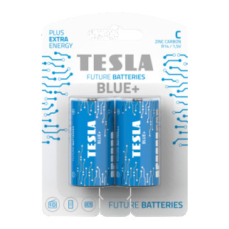Батарейки Tesla С BLUE+ R14 / 1,5V / BLISTER FOIL 2 шт. - Інтернет-магазин спільних покупок ToGether
