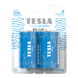 Батарейки Tesla D BLUE+ R20 / 1,5V / BLISTER FOIL 2 шт. - Інтернет-магазин спільних покупок ToGether