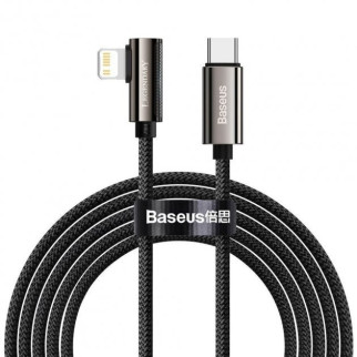 Кабель Baseus Legend Series Elbow Fast Charging Type-C to Lightning 20W (2m) (black) - Інтернет-магазин спільних покупок ToGether