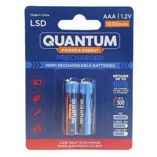 Акумулятор Quantum 1000mAh AAA Ni-MH з низьким саморозрядом (LSD) 2шт/уп blister - Інтернет-магазин спільних покупок ToGether
