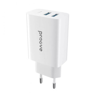 Мережевий зарядний пристрій МЗП Proove Rapid 30W (2 USB + Type-C) (white) - Інтернет-магазин спільних покупок ToGether