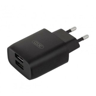 Мережевий зарядний пристрій МЗП XO L57 (2USB/2.4A) + Кабель USB - Type-C (black) - Інтернет-магазин спільних покупок ToGether