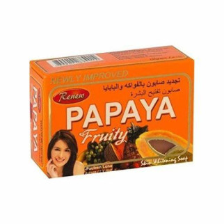 Відбілююче мило для шкіри обличчяRenew Papaya Fruity Skin Whitening Pure Soap 135 г - Інтернет-магазин спільних покупок ToGether