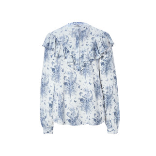 Блуза TCM Tchibo T1679100542 40 Білий з синім - Інтернет-магазин спільних покупок ToGether