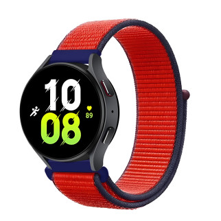 Ремінець нейлоновий на липучці для смарт-годинника BeWatch Samsung 20 мм Оранжево-червоний (1011359.1UW) - Інтернет-магазин спільних покупок ToGether