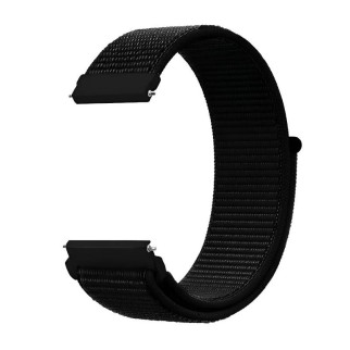 Ремінець нейлоновий на липучці для смарт-годинника BeWatch Універсальний 22 мм Black (102139.1) - Інтернет-магазин спільних покупок ToGether
