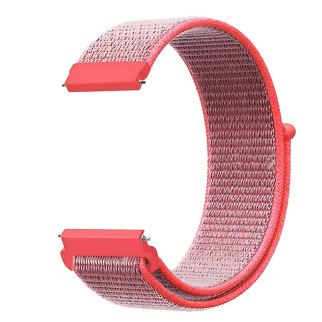 Ремінець нейлоновий на липучці для смарт-годинника BeWatch Універсальний 20 мм Рожевий (1011313.1) - Інтернет-магазин спільних покупок ToGether