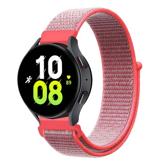 Ремінець нейлоновий на липучці для смарт-годинника BeWatch Samsung 20 мм Рожевий (1011313.1UW) - Інтернет-магазин спільних покупок ToGether