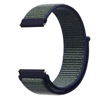 Ремінець нейлоновий на липучці для смарт-годинника BeWatch Універсальний 20 мм Зелений з синім (1011318.1) - Інтернет-магазин спільних покупок ToGether