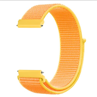 Ремінець нейлоновий на липучці для смарт-годинника BeWatch Універсальний 20 мм Жовтий (1011340.1U) - Інтернет-магазин спільних покупок ToGether