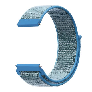 Ремінець нейлоновий на липучці для смарт-годинника BeWatch Універсальний 22 мм Blue (1021342.2) - Інтернет-магазин спільних покупок ToGether