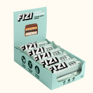 Шоколадний батончик без глютену FIZI Coconut cookie almond 45 г х 10 шт Веган (4820262540030) - Інтернет-магазин спільних покупок ToGether