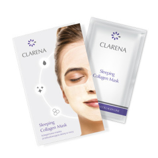 Нічна маска p колагеном Clarena Sleeping Collagen Mask 5 ml - Інтернет-магазин спільних покупок ToGether