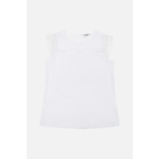 Блуза для дівчинки Mevis ЦБ-00196913 146 Білий - Інтернет-магазин спільних покупок ToGether