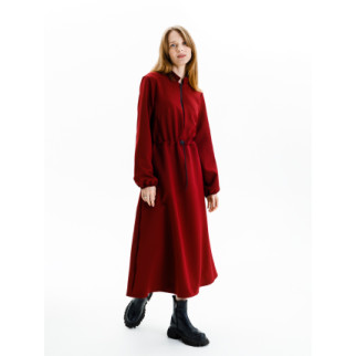 Сукня жіноча з довгим рукавом L бордовий Yuki ЦБ-00235570 - Інтернет-магазин спільних покупок ToGether