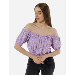 Жіноча коротка блуза M бузковий Divоn ЦБ-00219017 - Інтернет-магазин спільних покупок ToGether